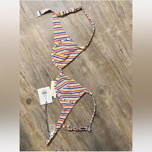 Multi-colored bikini top from Anthropologie